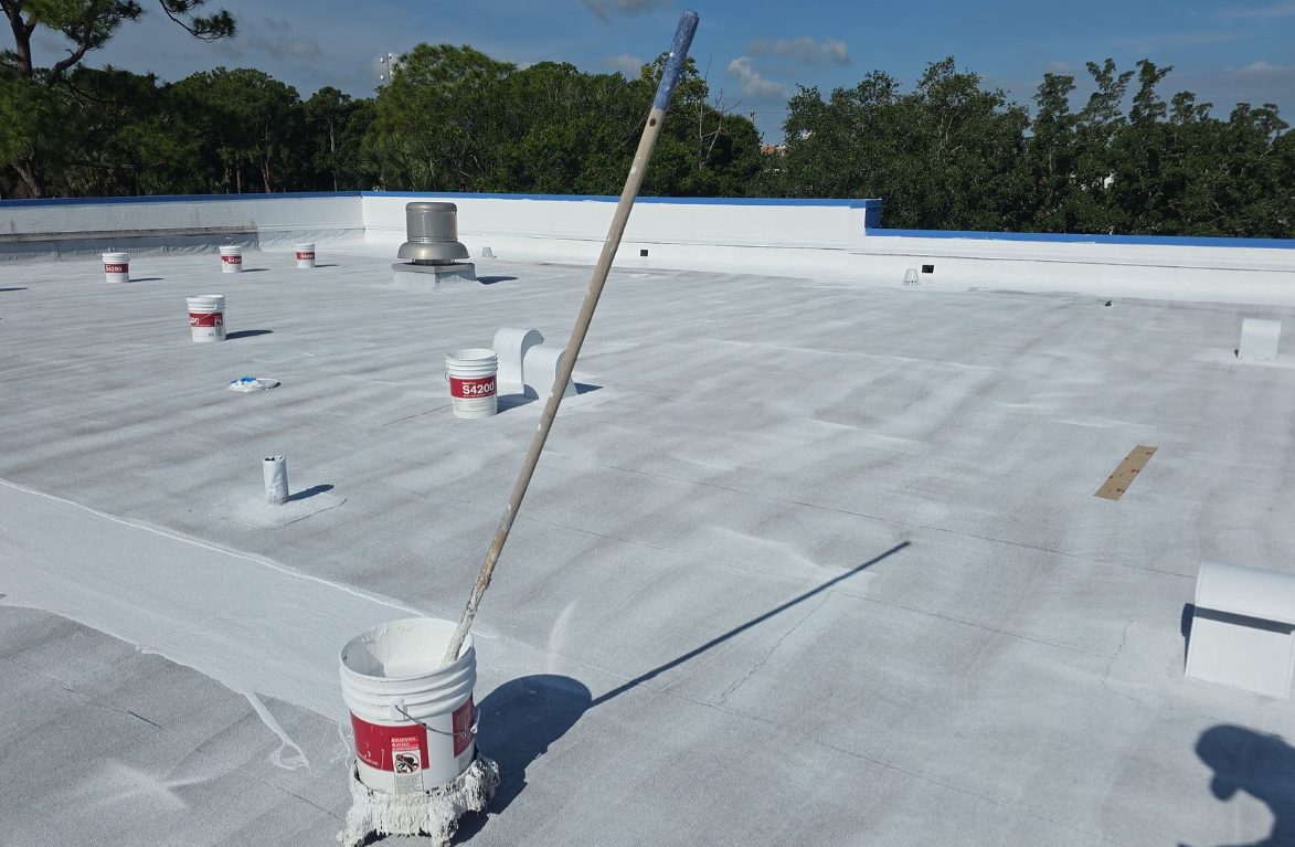 Seamless Transformations: Commercial Roof Coating & Restoration Project