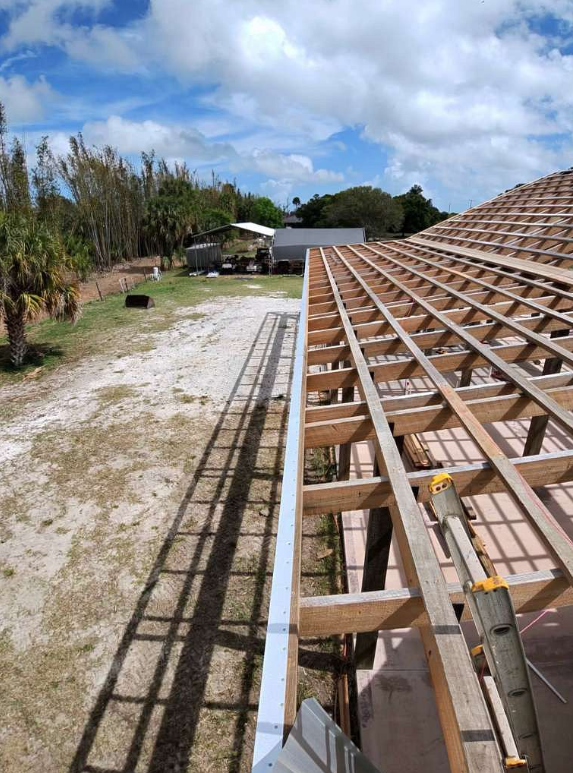 Metal Roof Installation in Progress in Fort Pierce, FL — detail 3