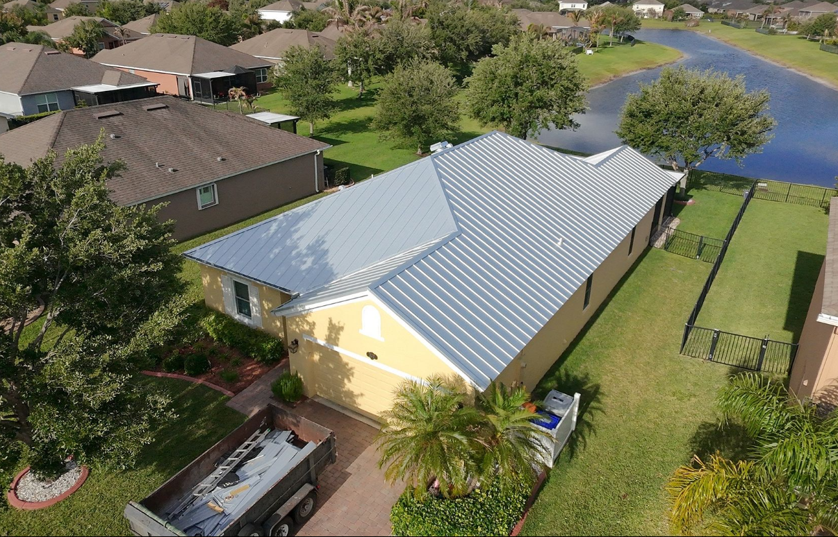Elevating Excellence: Ridgecap Roofing's Stunning Metal Roof Installation in Vero Beach